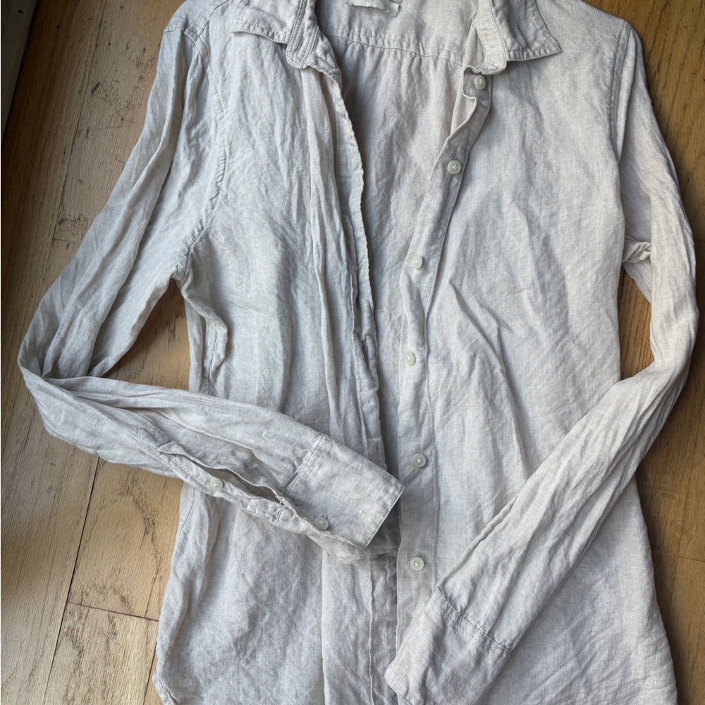 J. Crew Light Gray Casual Button Down Shirt